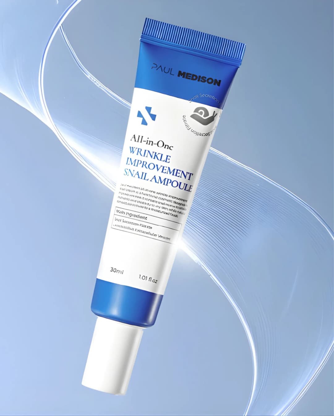 Paul Medison All in One Jureum gaeseon Tightening Snail Ampoule Blue, 30ml /Ампуль/ - 1