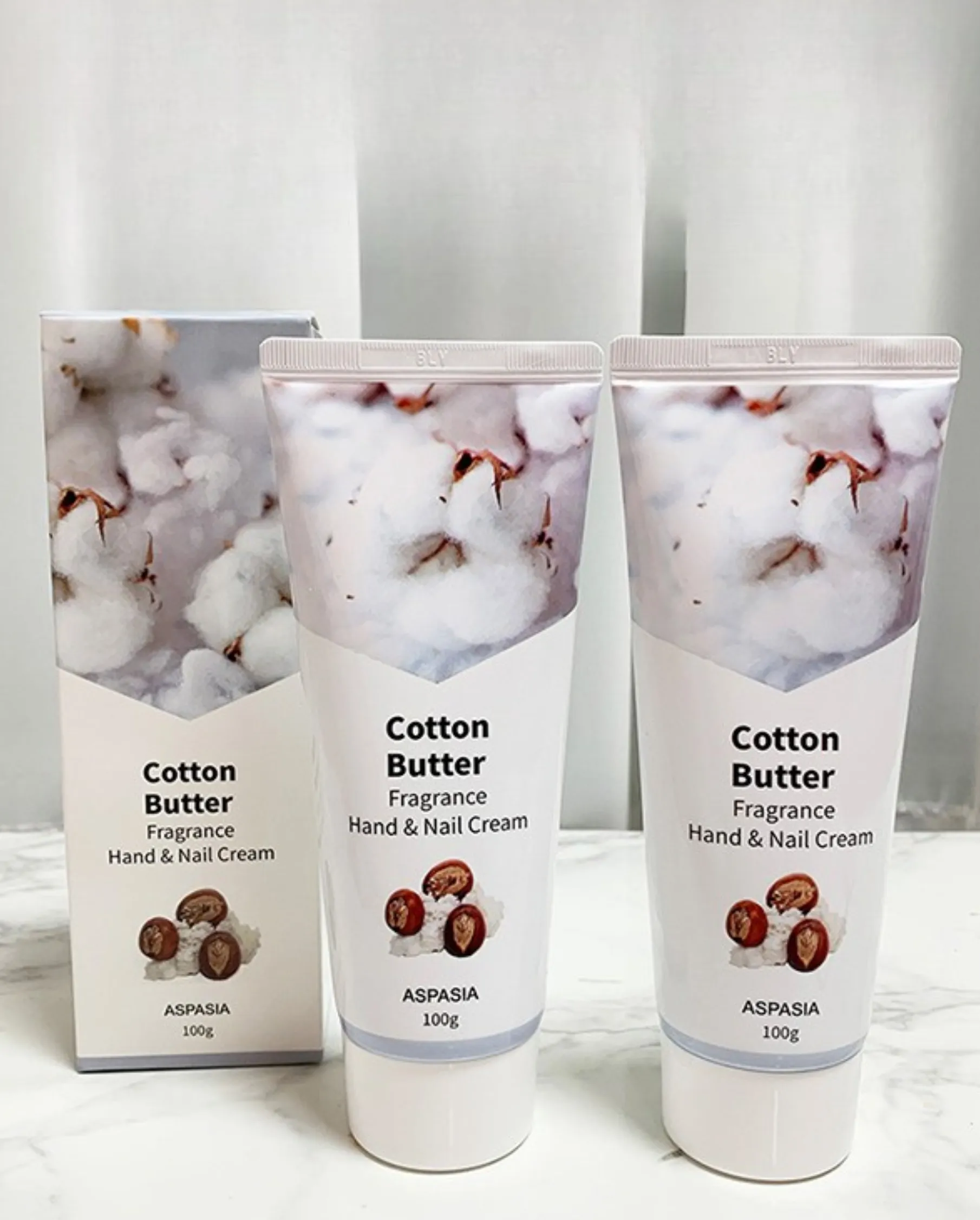 Aspasia Cotton Butter Fragrance Hand & Nail Cream, 100g /Гарын тос/ - 1