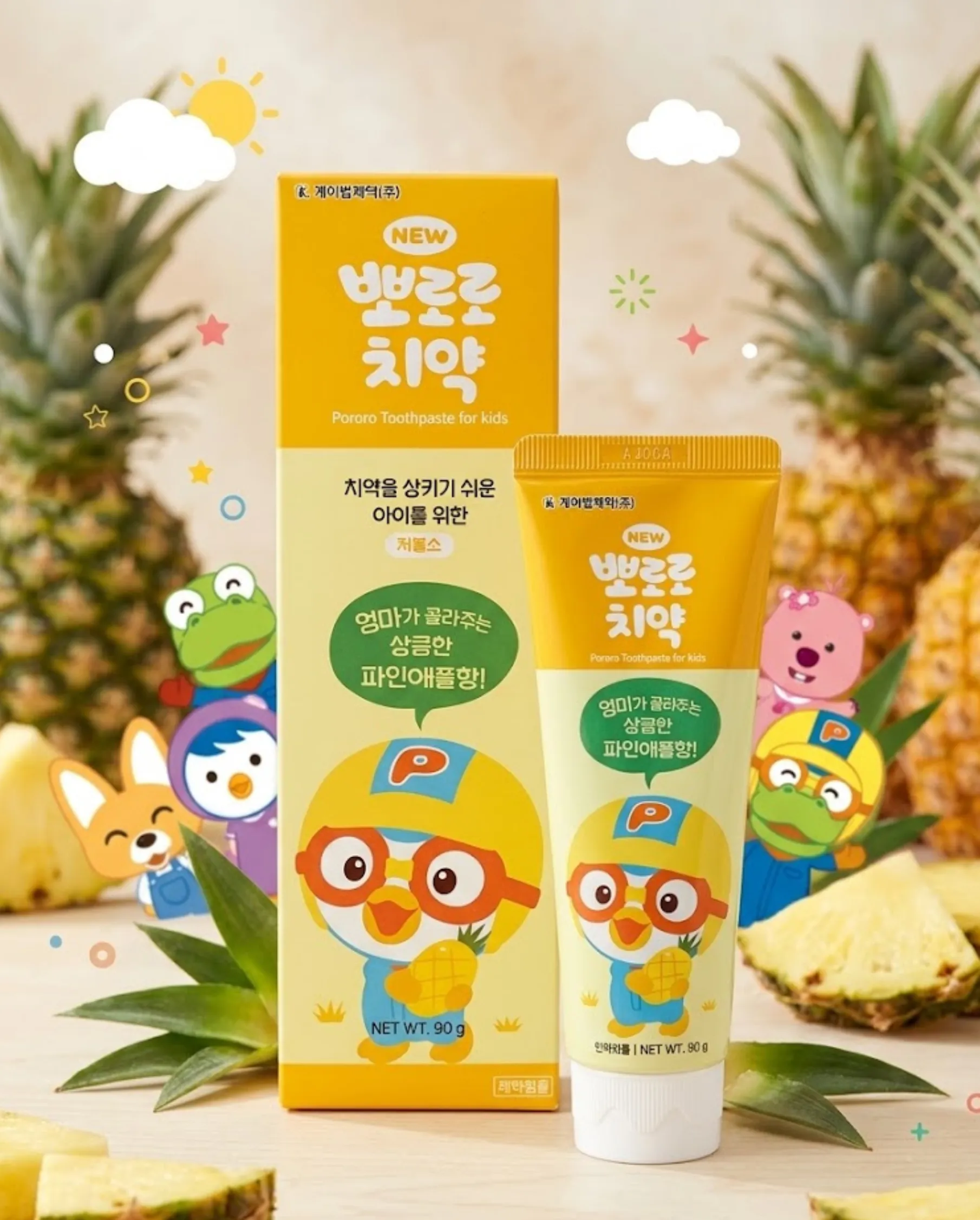 Pororo Thoothpaste For Kids,90gr/Шүдний оо/DO - 1