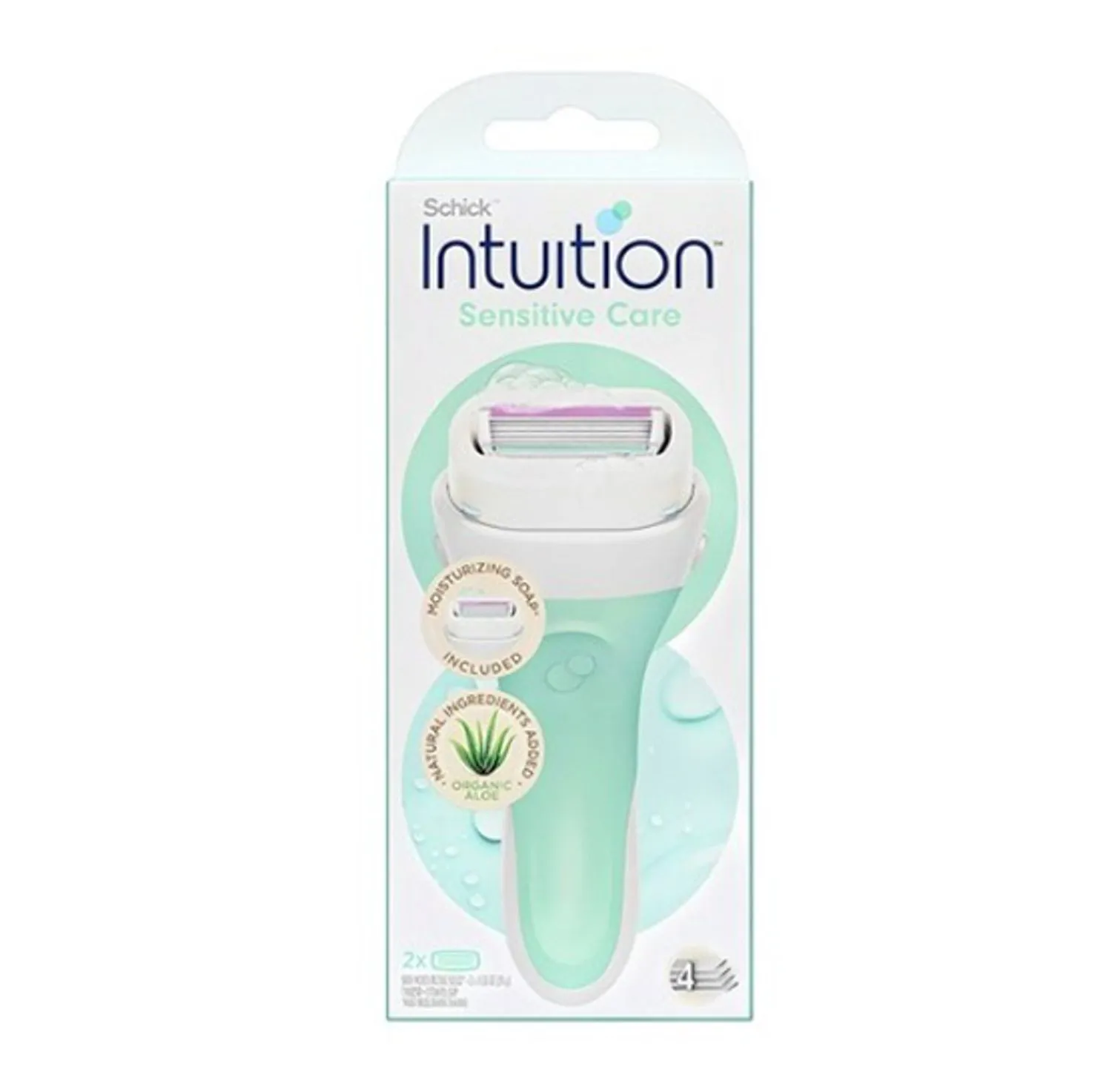Schick Intuition Natural Aloe Women’s Razor Green Handle /Илүүдэл үсний татуурга/ - 2