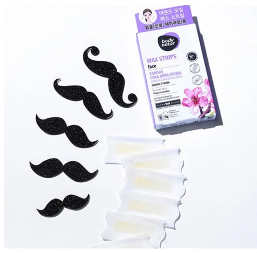 Body Natur Sweet Almond Oil Wax Strip Face, 12p /Нүүрний илүүдэл үсний вакс/ - 5